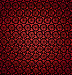 luxurious wallpapers with round red patterns