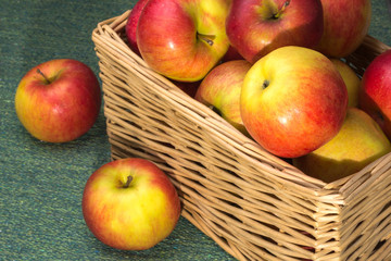 apples in a basket