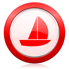 yacht icon sail sign