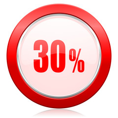 30 percent icon sale sign