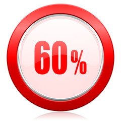 60 percent icon sale sign