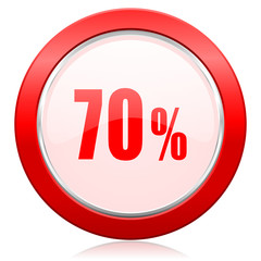 70 percent icon sale sign