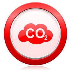 carbon dioxide icon co2 sign