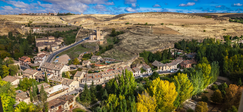 View from Alcazar, Segovia, Spain in October.