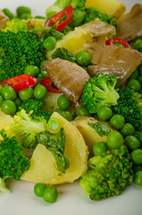 Healthy sping salad with Super Greens