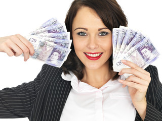 Young Woman Holding Money