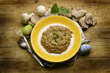 Risotto ai funghi Cucina italiana Итальянская кухня Expo 2015