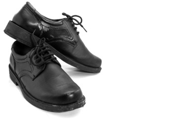 old shoe isolated on a white background