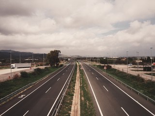 Empty highway to south