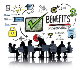 Benefits Profit Earning Income Business Meeting Concept