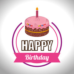 Birthday design, vector illustration.