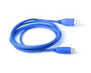 USB connector against white background