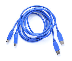 USB connector against white background
