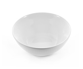 white bowl isolated