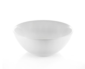 white bowl isolated