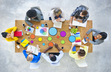 Business People Design Team Brainstorming Meeting Concept