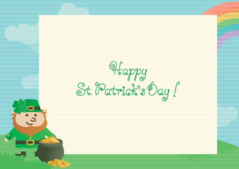 Happy St. Patrick's Day. Vector background