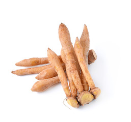 finger root Ingredients for Thai Cuisine isolate on white