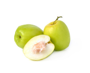 monkey apple  isolated on white background