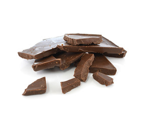 Chocolate isolated on white background
