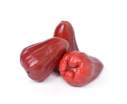 rose apple isolated on a white background.
