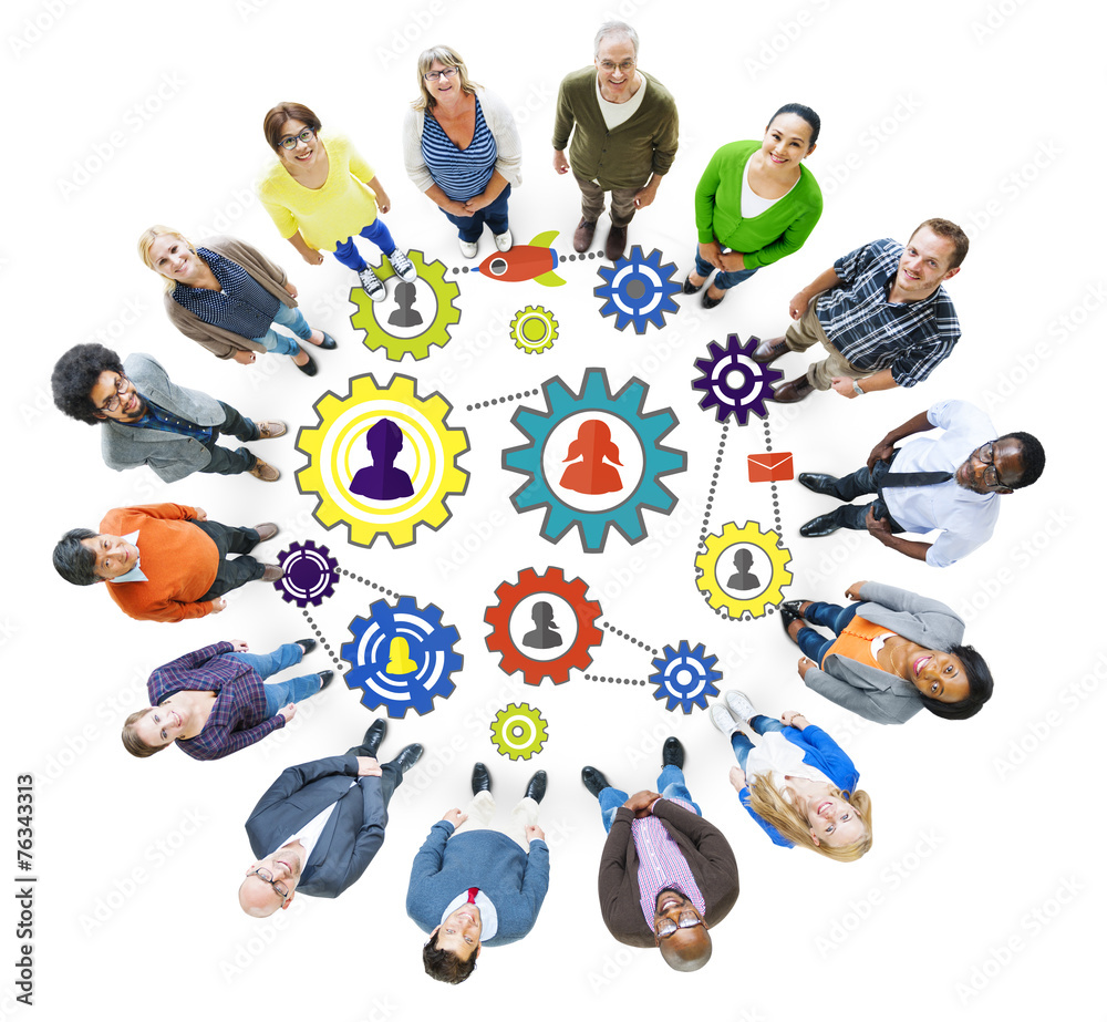 Wall mural community business team partnership collaboration support - Wall murals