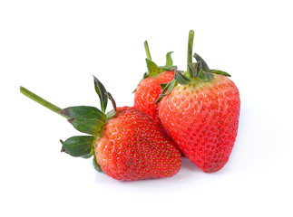 Strawberry on white background