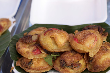 Takoyaki as Japanese style food.