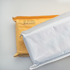 Two air mail parcels
