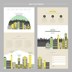 creative cityscape one page website