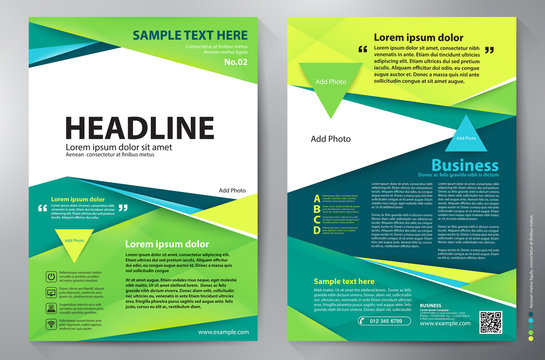 Brochure design a4 vector template.