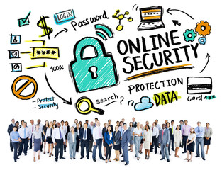 Online Security Protection Internet Safety Business Aspiration C