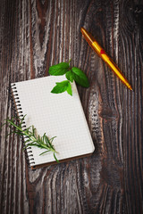 notepad for recipes