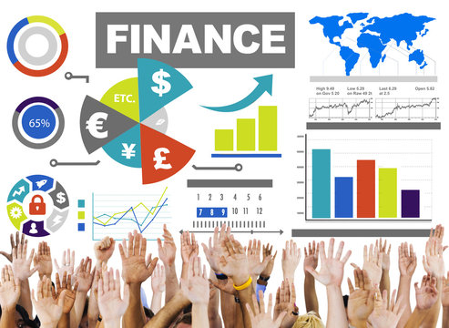 finance bar graph chart investment money business concept - Powered by Adobe