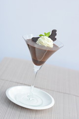 Chocolate Mousse in a wine glass