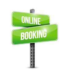 online booking sign illustration design