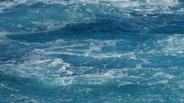 View of Wavy Water Surface, closeup