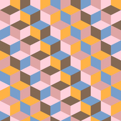 abstract retro geometric pattern illustration