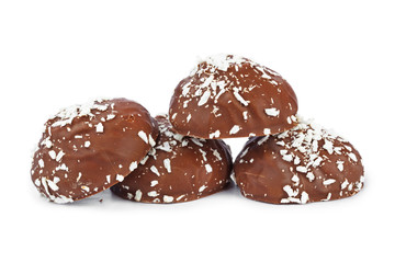 Marshmallows in chocolate