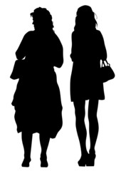 Beauty girls in dress