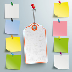 Price Sticker Big Sale Red Thumbtack