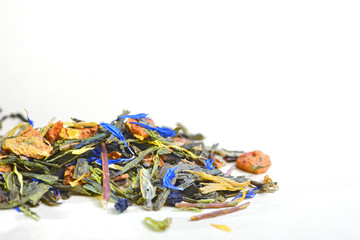 fruits and flower leaves tea