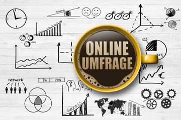 Fototapeta premium Online Umfrage
