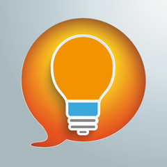 Speech Bubble Hole Bulb PiAd