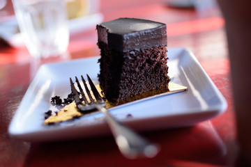 Dark chocolate cake 