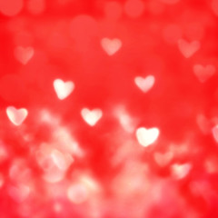 Happy Valentine's day Abstract   Defocused Bokeh twinkling light