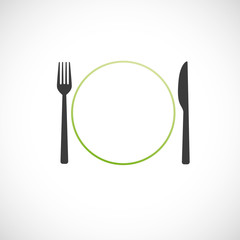 assiette et couvert