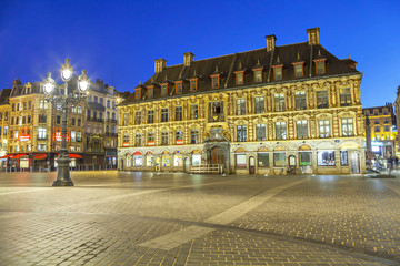 Old stock exchange building in Lille
