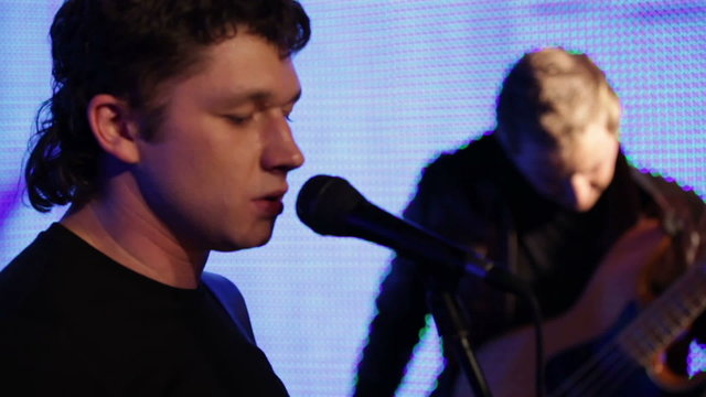 Rock musicians closeup