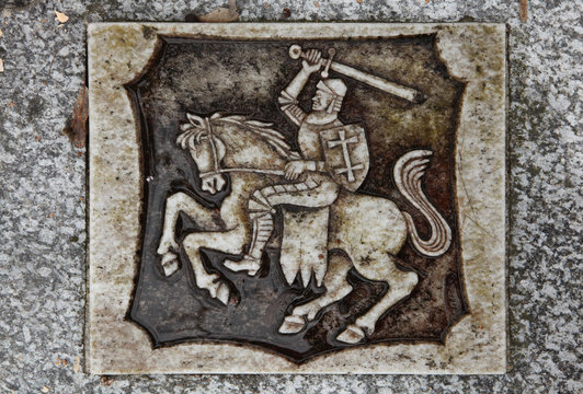 Belarusian national coats of arms known as the Pahonia.